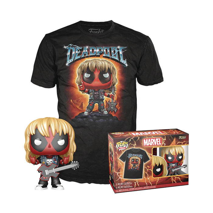 Funko Pop & Tee: Deadpool - Heavy Metal Deadpool Con Playera Mediana