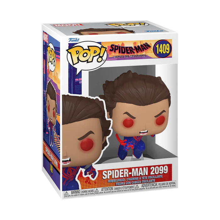 Funko Pop Marvel: Spiderman Across the Spiderverse - SpiderMan 2099 Miguel O Hara Sin Mascara