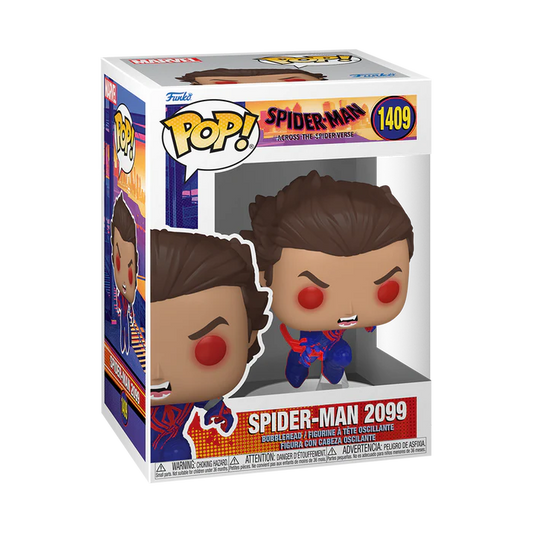 Funko Pop Marvel: Spiderman Across the Spiderverse - SpiderMan 2099 Miguel O Hara Sin Mascara